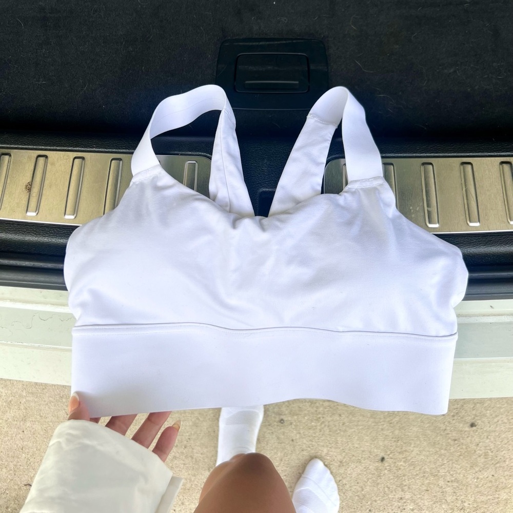 Athleta white sports bra